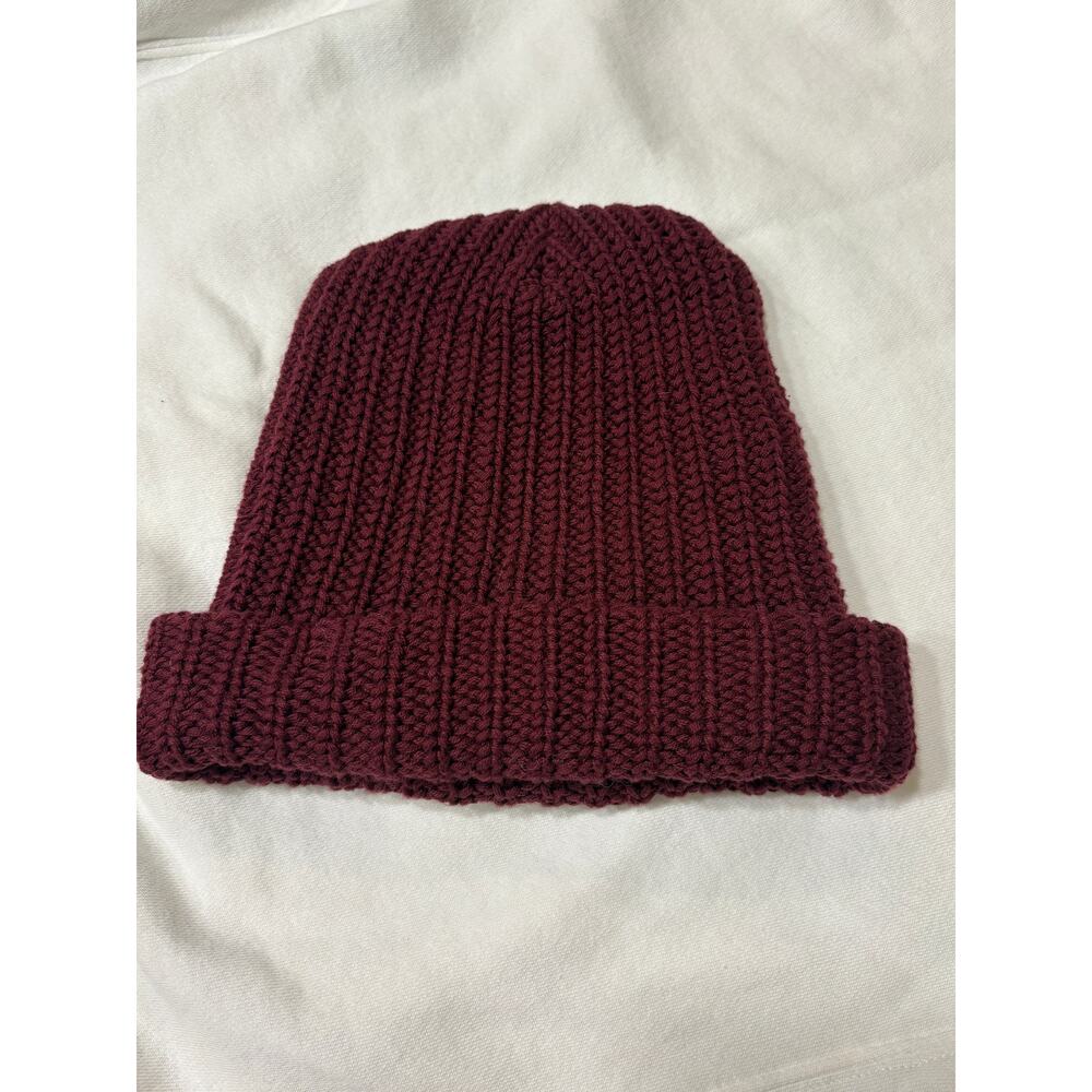 Love Your Melon Cuffed Knit Hat - Maroon - Picture 3 of 6